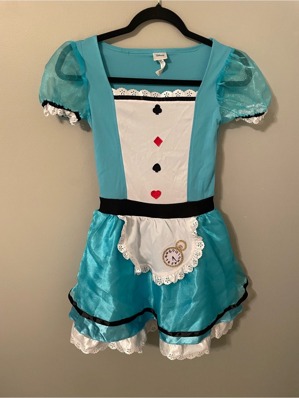 DISNEY ALICE IN WONDERLAND COSTUME Halloween size 8-10 yrs